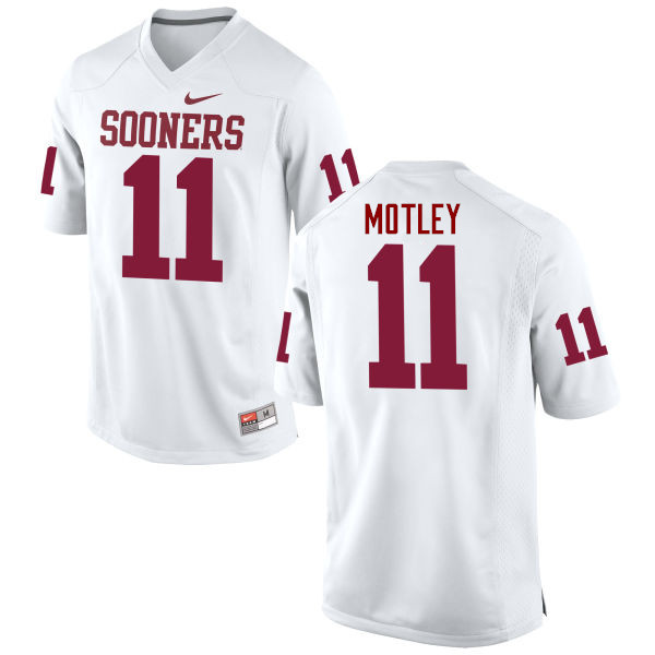 Oklahoma Sooners #11 Parnell Motley College Football Jerseys Game-White